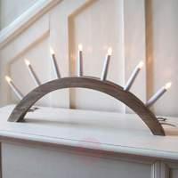 Brown candle arch Aura, 7 lights