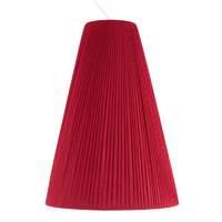 Bright red fabric pendant light Sheraton