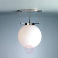 Brandts ceiling light, Bauhaus, nickel, 25 cm