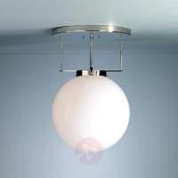 Brandts ceiling light, Bauhaus, nickel, 30 cm