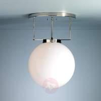 Brandts ceiling light, Bauhaus, nickel, 35 cm