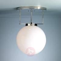 Brandts ceiling light, Bauhaus, nickel, 40 cm