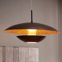 Brown-gold-painted Nuvano hanging light