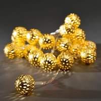 Brilliant LED string lights, small metal balls