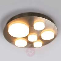 Bright, round LED ceiling lamp Leah