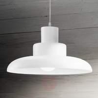 Brig Hanging Light with Wide Shade White