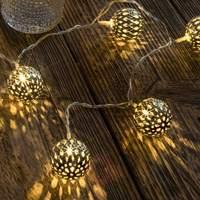 Brilliant metal ball LED string lights