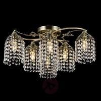 Bronze crystal ceiling light Skipper