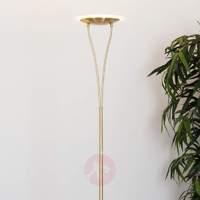 Brass-coloured LED uplighter Sybille