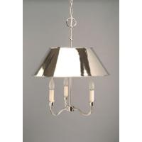 broughton n650 traditional solid brass nickel plated 3 light pendant