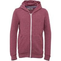 Brave Soul Junior Boys Adrian Zip Thru Hoody Red Marl/Ecru