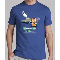 breaking bad in space - blue t shirt man