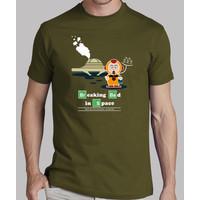 breaking bad in space - brown t shirt man