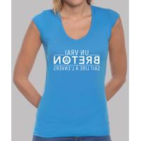 breton true can read upside down t shirt v neck