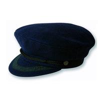 breton cap navy blue size 60cm wool