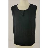 Brand New With Tags Next Size 15-16yrs Girls Black Cotton Mix Sleeveless Jumper