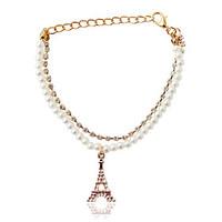 Bracelet Charm Bracelet Alloy / Imitation Pearl Others Fashion Jewelry Gift Gold / Beige, 1pc