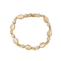 Bracelet Chain Bracelet Alloy / Resin Oval Fashion Jewelry Gift Gold / White, 1pc
