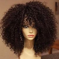 Brazilian Virgin Hair Glueless Full Lace Human Hair Wigs for Black Women Kinky Curly Full Lace Wig with Baby Hair