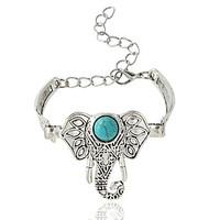 Bracelet Chain Bracelet Alloy Animal Shape Bohemia Style Jewelry Gift Silver, 1pc