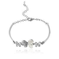 Bracelet Chain Bracelet Alloy / Rhinestone Animal Shape Fashion Jewelry Gift Silver, 1pc