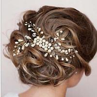 Bride\'s Flower Shape Rhinestone Hair Comb Wedding Hair Clip Accessories 1 PC