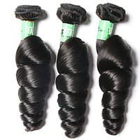 Brazilian Virgin Hair Loose Wave 3 Bundles Total 300g Unprocessed Virgin Human Hair Weave Extensions