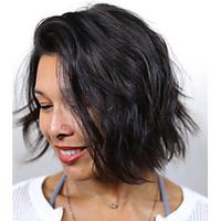 Brazilian Short Bob Virgin Human Hair Wigs Water Wave Wigs For Black Women Full Lace With Baby Hair Wig