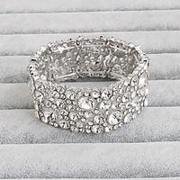 Bracelet Bangles Crystal Rhinestone Irregular Movie Jewelry Wedding Special Occasion Jewelry Gift Silver, 1pc