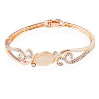 Bracelet Tennis Bracelet Alloy Circle Fashion Wedding Jewelry Gift Rose, 1pc