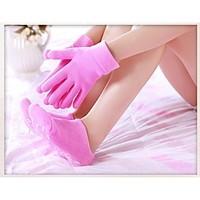 Brand New Silicon Gloves and Socks Spa Gloves Gel Sock Moisturize Soften Skin Care Best Gift for Her