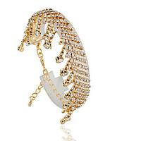 Bracelet Tennis Bracelet Alloy Circle Fashion Wedding Jewelry Gift Gold / Silver, 1pc