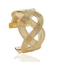 Bracelet Cuff Bracelet Alloy Tube Fashion Jewelry Gift Gold / Silver, 1pc
