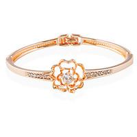 Bracelet Tennis Bracelet Alloy Circle Fashion Wedding Jewelry Gift Rose, 1pc