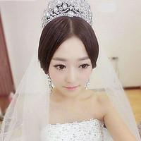 Bride\'s Rhinestone Forehead Wedding Crown Tiaras Headwear 1 Pieces