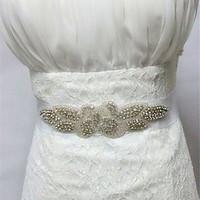 Bride Wedding Jewelry Belt Girdle Rhinestone Crystal Handmade Accessories European And American Style Jewelry