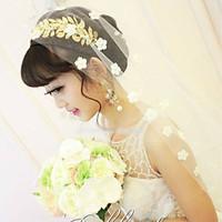 Bride\'s Leaves Shape Rhinestone Forehead Wedding Headbands 1 PC