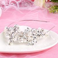 Bride\'s Silver Crystal Wedding Hair Accessories Headbands Headpiece Hair Band 1 PC