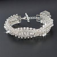 Bracelet Tennis Bracelet Alloy Circle Fashion Wedding Jewelry Gift Gold / Silver, 1pc