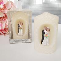 Bride And Groom Pearl Cylindricality Candle