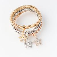 Bracelet Wrap Bracelet Alloy Round Double-layer / Fashion Wedding / Party Jewelry Gift Gold, 1set