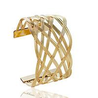 Bracelet Cuff Bracelet Alloy Tube Fashion Jewelry Gift Gold / Silver, 1pc