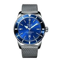 Breitling Superocean Heritage 46 men\'s automatic blue dial stainless steel bracelet watch