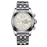 Breitling Chronomat 38 SleekT automatic chronograph mother of pearl dial stainless steel bracelet watch