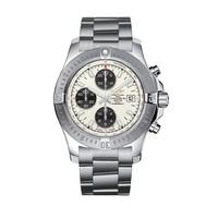 Breitling Colt Chronograph Automatic men\'s silver dial stainless steel bracelet watch