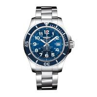 Breitling Superocean II 42 men\'s automatic blue dial stainless steel bracelet watch