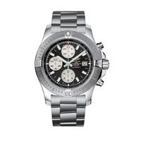 breitling colt chronograph automatic mens black dial stainless steel b ...