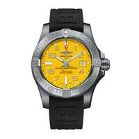 breitling avenger ii seawolf mens automatic chronograph yellow dial di ...