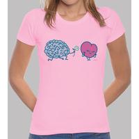 brain and heart girl t-shirt