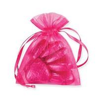 bright pink organza bags